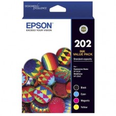 Epson 202 Ink Cartridges Value Pack 4 Standard-capacity C13T02N692