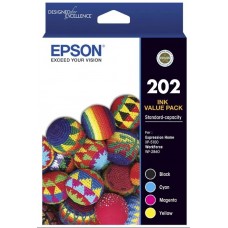 Epson 202 Ink Cartridges Value Pack 4 Standard-capacity